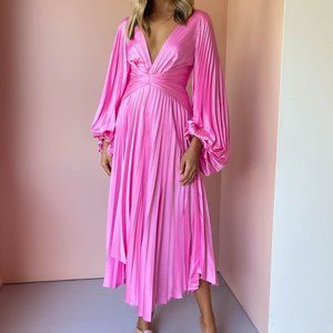 Coco & Lola Acler Palms Dress in Confetti Pink